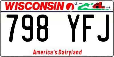 WI license plate 798YFJ