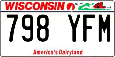 WI license plate 798YFM