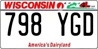 WI license plate 798YGD