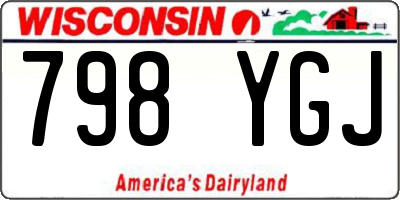 WI license plate 798YGJ