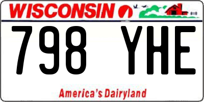 WI license plate 798YHE