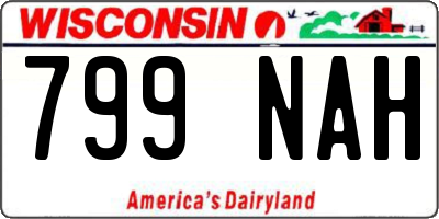 WI license plate 799NAH