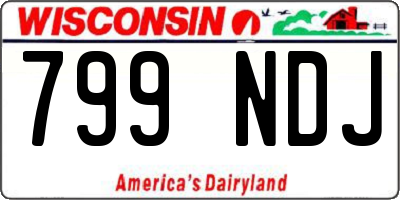 WI license plate 799NDJ