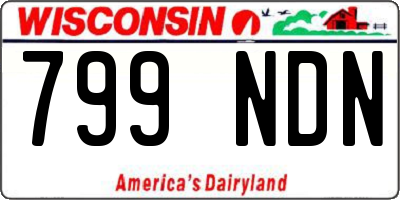 WI license plate 799NDN