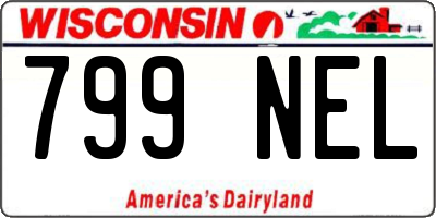 WI license plate 799NEL