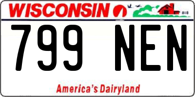 WI license plate 799NEN