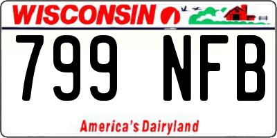 WI license plate 799NFB