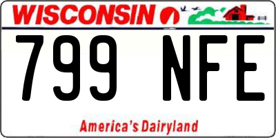 WI license plate 799NFE