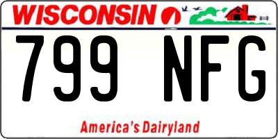 WI license plate 799NFG