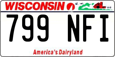 WI license plate 799NFI