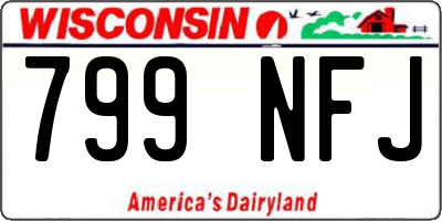 WI license plate 799NFJ