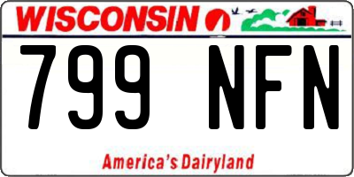WI license plate 799NFN