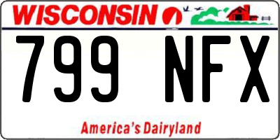 WI license plate 799NFX