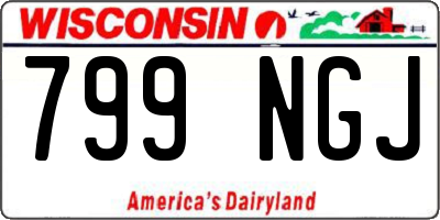 WI license plate 799NGJ