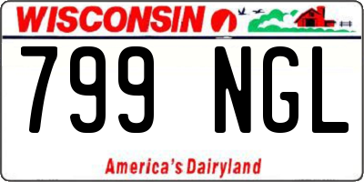 WI license plate 799NGL