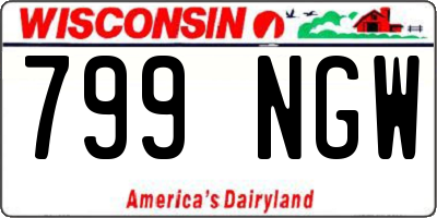 WI license plate 799NGW