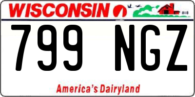WI license plate 799NGZ