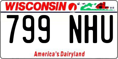 WI license plate 799NHU