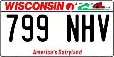 WI license plate 799NHV