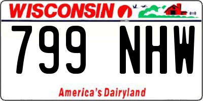 WI license plate 799NHW