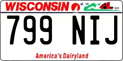 WI license plate 799NIJ