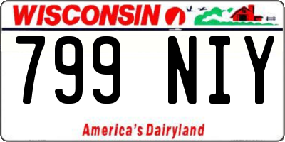 WI license plate 799NIY