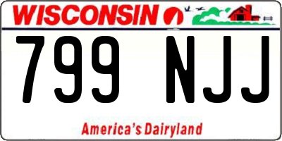 WI license plate 799NJJ