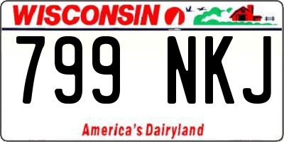 WI license plate 799NKJ