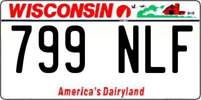 WI license plate 799NLF