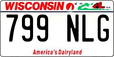 WI license plate 799NLG