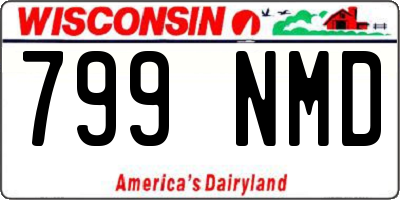 WI license plate 799NMD