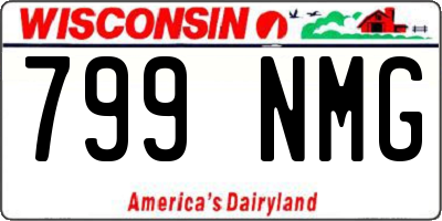 WI license plate 799NMG