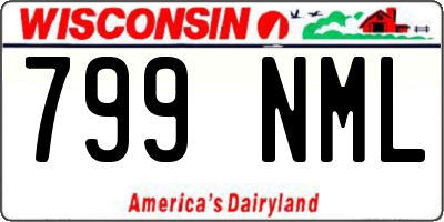 WI license plate 799NML