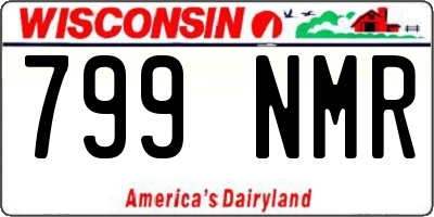 WI license plate 799NMR