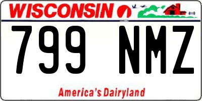 WI license plate 799NMZ