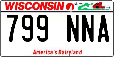 WI license plate 799NNA