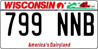 WI license plate 799NNB