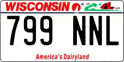 WI license plate 799NNL