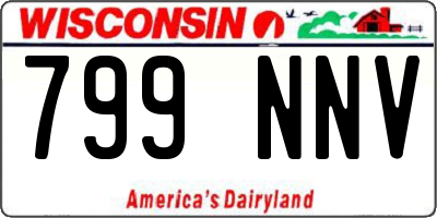 WI license plate 799NNV