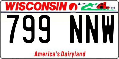WI license plate 799NNW