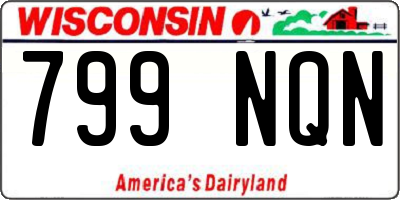 WI license plate 799NQN