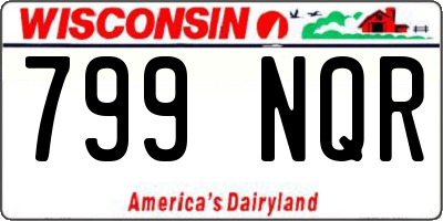 WI license plate 799NQR