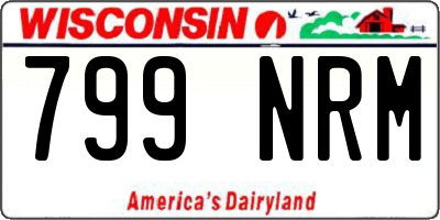 WI license plate 799NRM