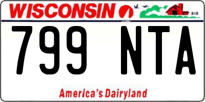 WI license plate 799NTA