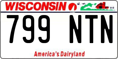 WI license plate 799NTN