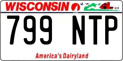 WI license plate 799NTP