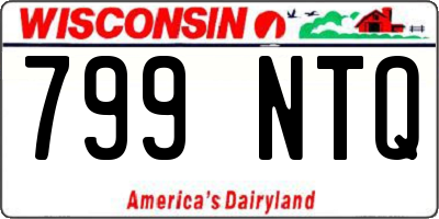 WI license plate 799NTQ