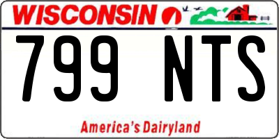 WI license plate 799NTS