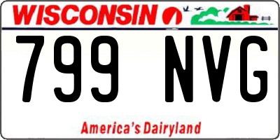 WI license plate 799NVG