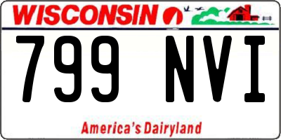 WI license plate 799NVI